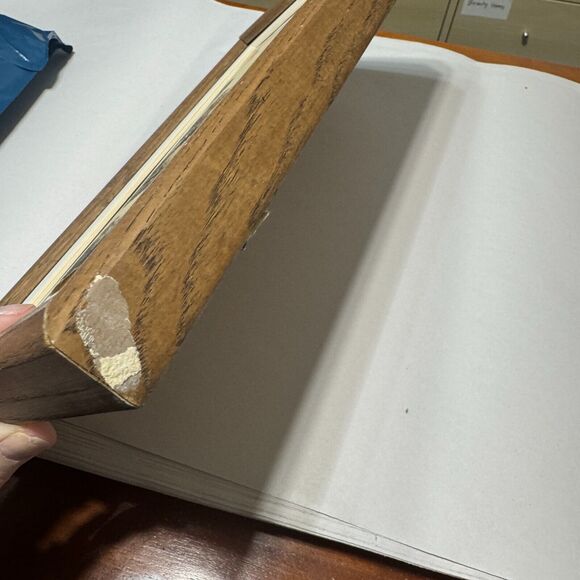 ASIAN Chinese LANDSCAPE art Watercolor paper w frame 15"x9" scroll - Picture 6 of 8